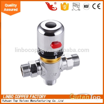 LB-Gutentop 1/2*3/4 inch High Quality Brass Piping Thermostatic Linbo Mixing Valve Control the Water Temperature
Brass thermostatic mixing valve, temperature control valve